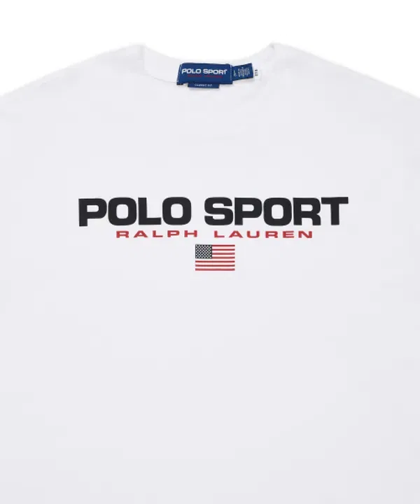 Футболка поло с коротким рукавом, классический крой, Polo Ralph Lauren, белый — фото 3