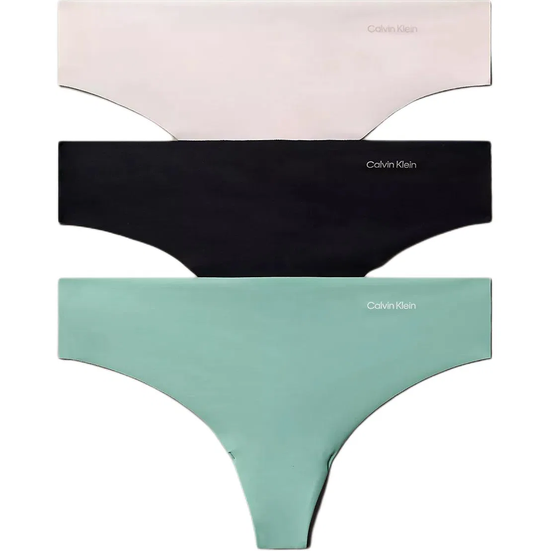 Женские трусы-слипы набор из 3 штук Calvin Klein, Pink/Black/Green