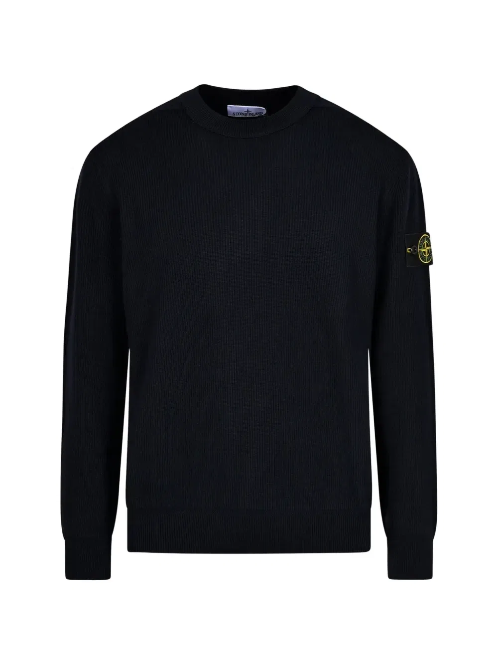 Свитер с круглым вырезом и длинными рукавами Stone Island, синий