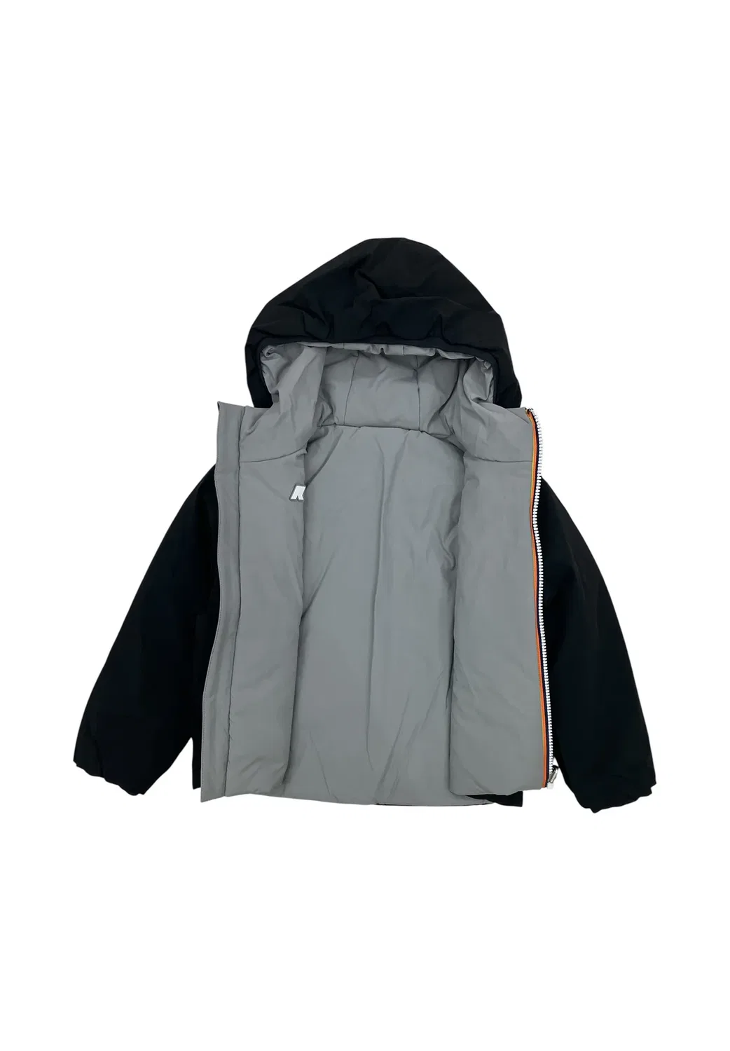 Теплая зимняя куртка P. Jack St унисекс K-Way, Black Pure - Grey Frost — фото 3
