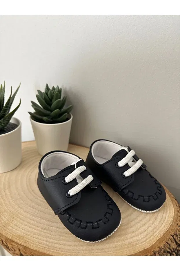 Детские ботиночки для мальчиков на шнуровке Mamamete, Navy Blue
