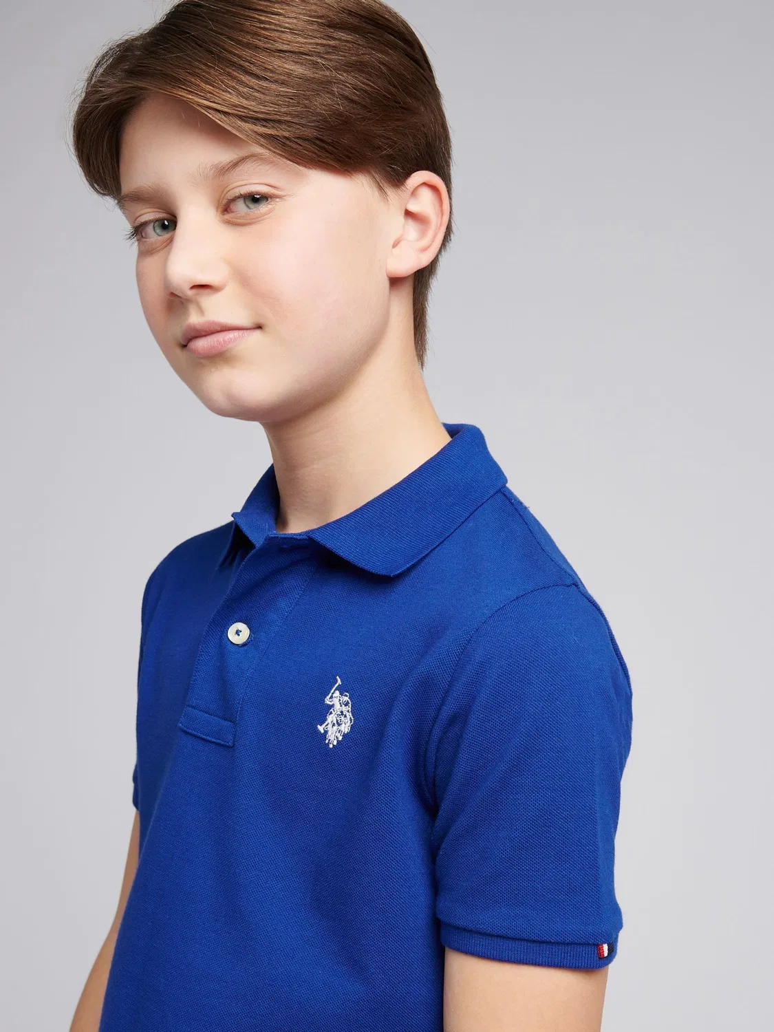 Поло U.S. Polo Assn. Double Horsemen, темно-синий — фото 2