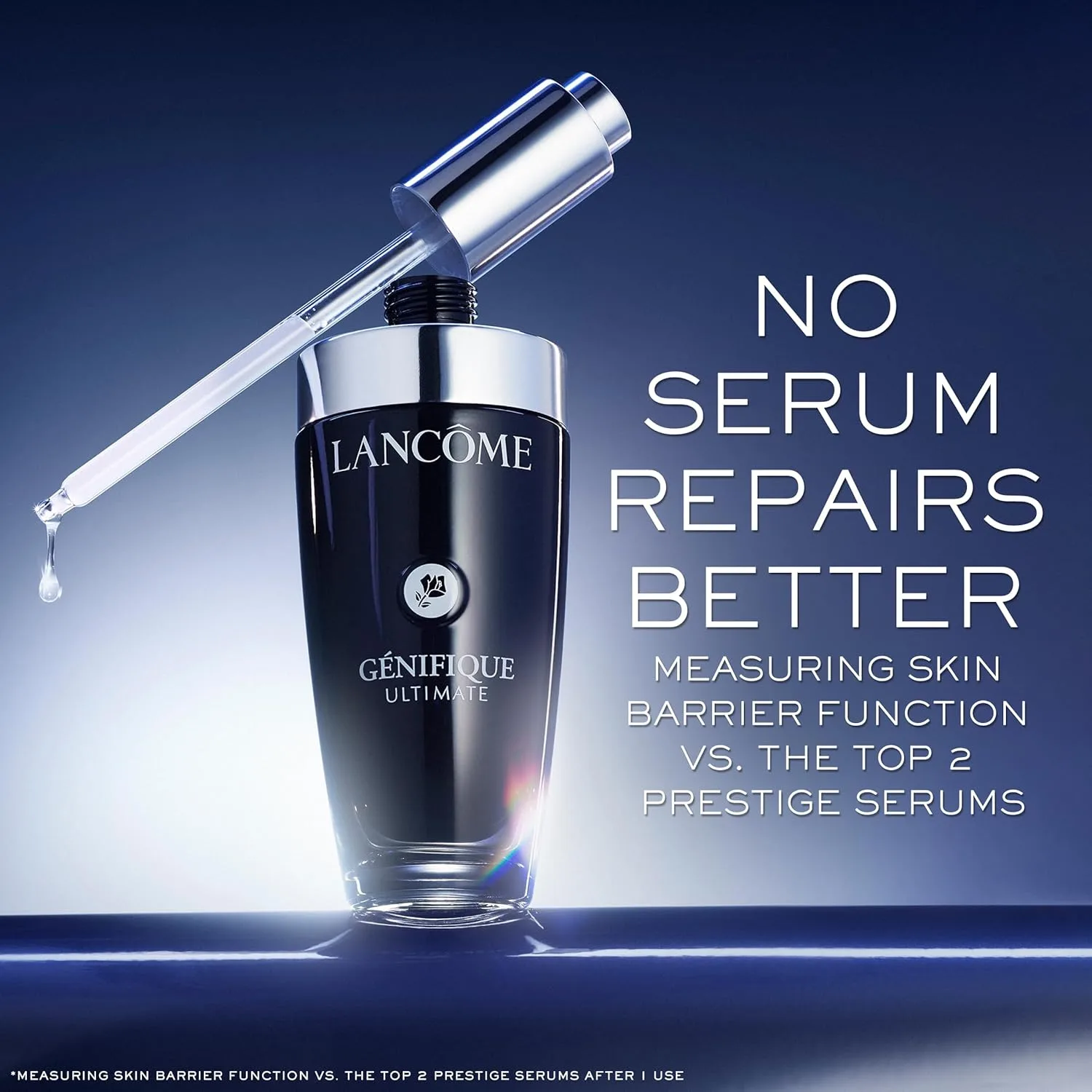 Lancôme Génifique Ultimate Dual Recovery Face Serum - антивозрастная сыворотка для улучшения морщин, текстуры кожи, упругости и тона с Beta Glucan и Hyaluronic Acid 50 мл (1 шт.) — фото 2