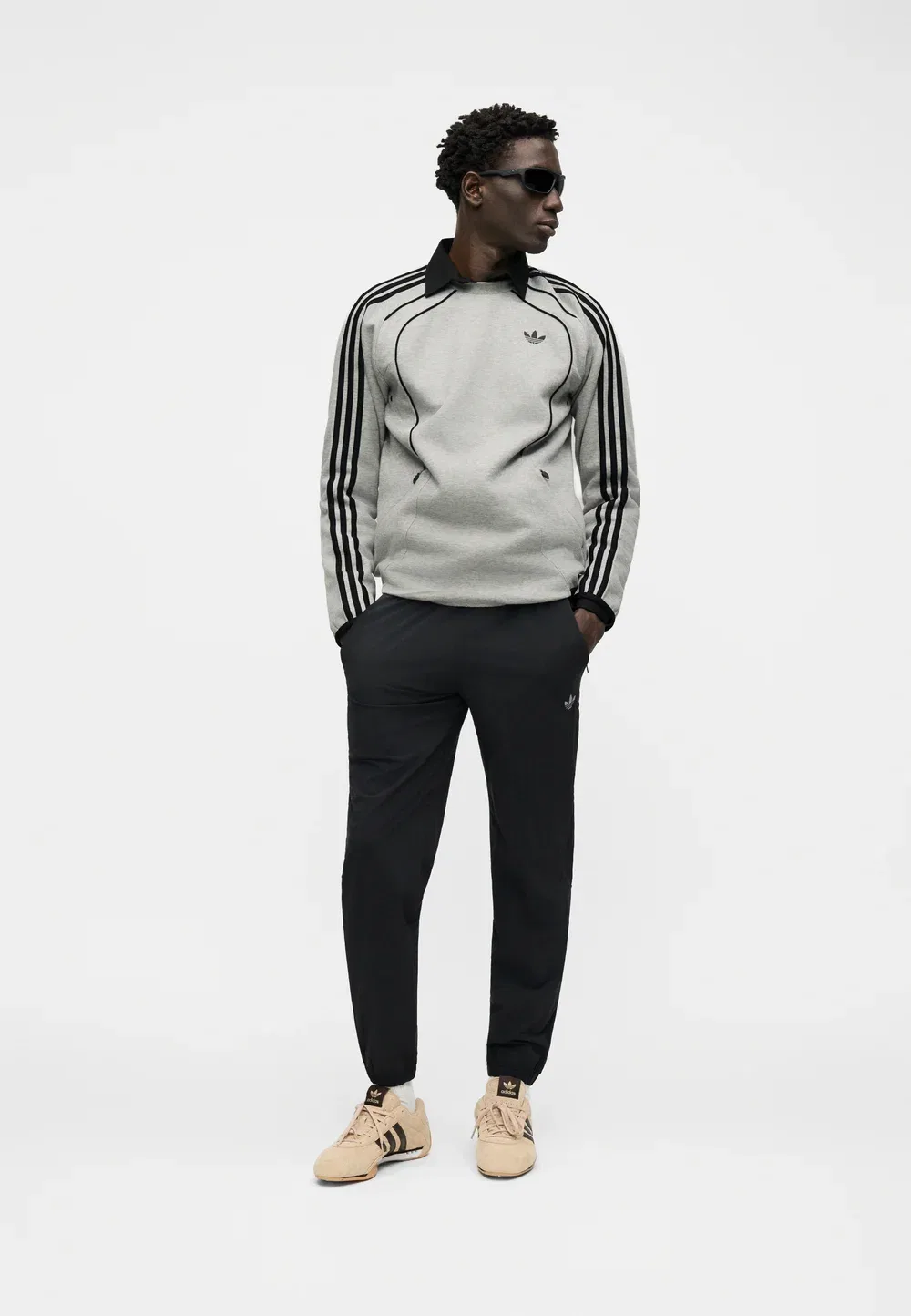 Команда Spacer - толстовка Adidas Originals, Medium Grey Heather — фото 2