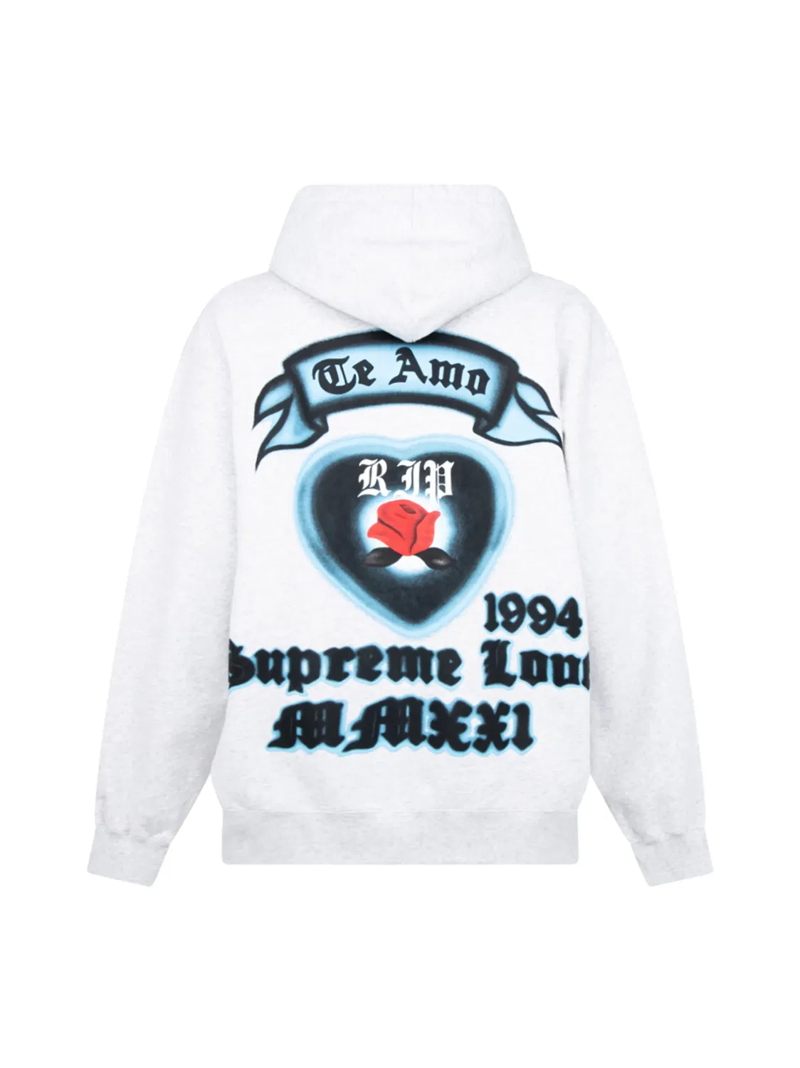 Supreme Худи с кулиской белого цвета — фото 2