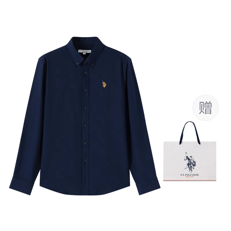Рубашка повседневная Men's Moderate, U.S. POLO ASSN., Navy Blue