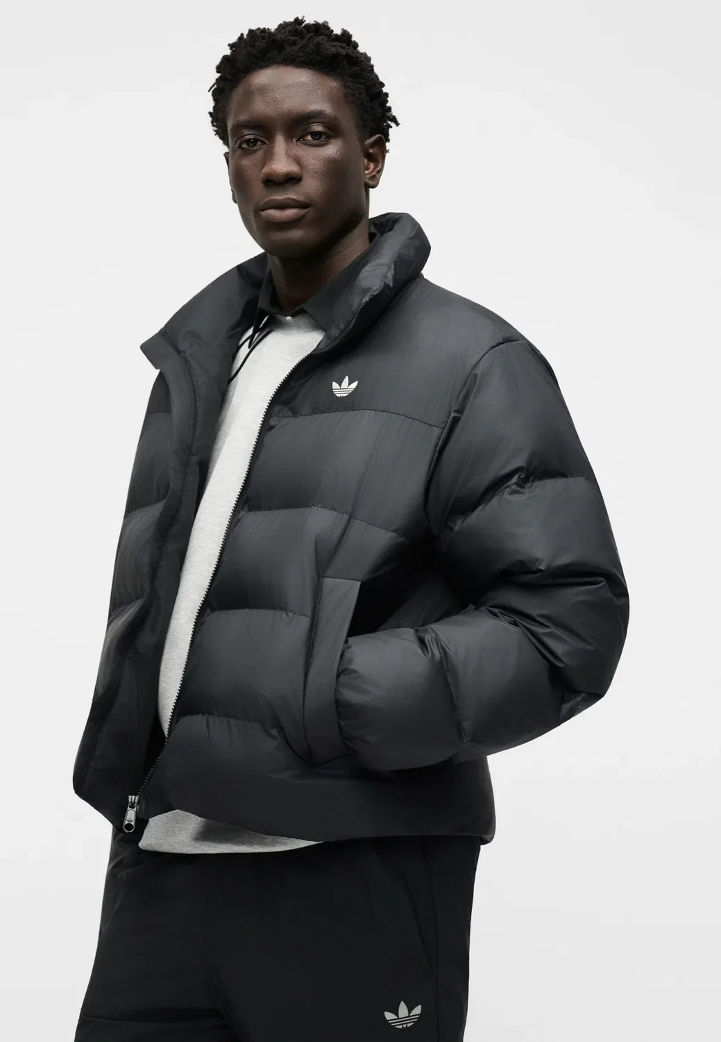 Regen jkt - зимняя куртка Adidas Originals, Black — фото 4