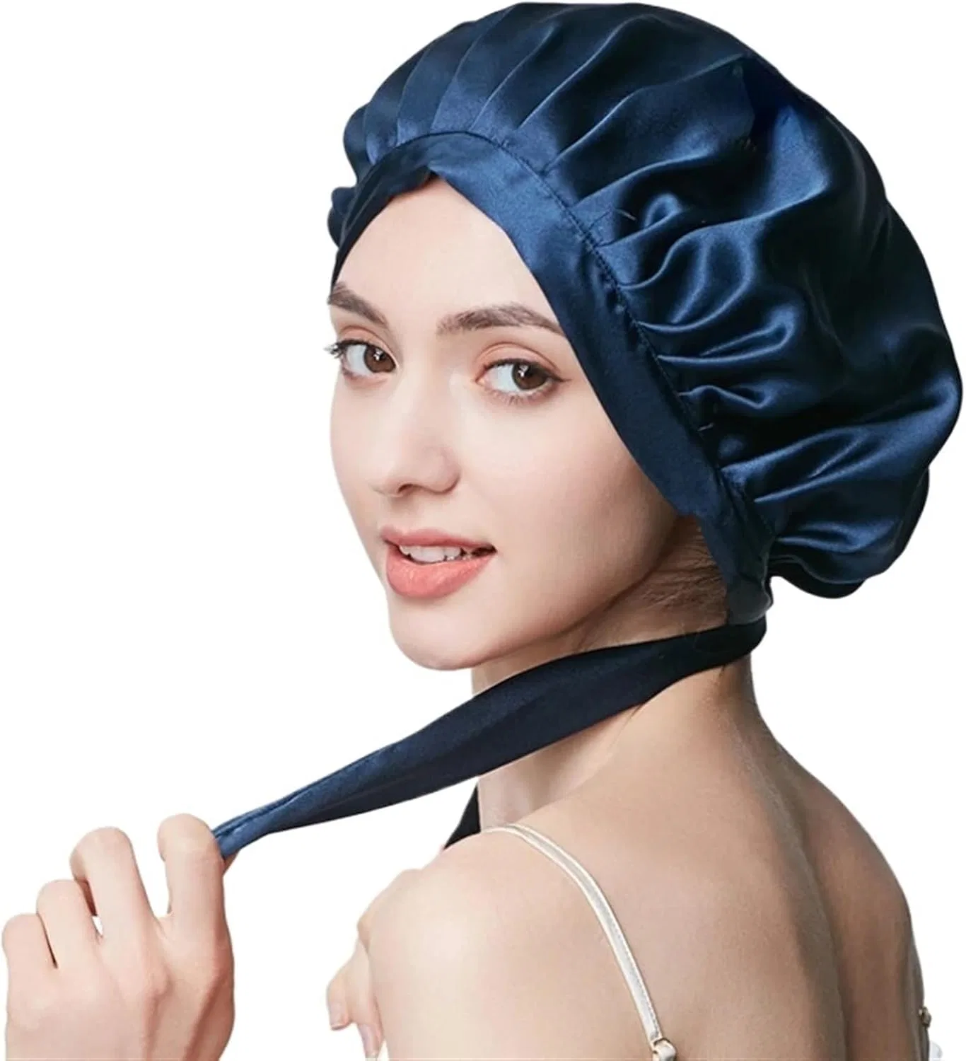 Шапочка для душа из шелка, HKYBCF, Navy