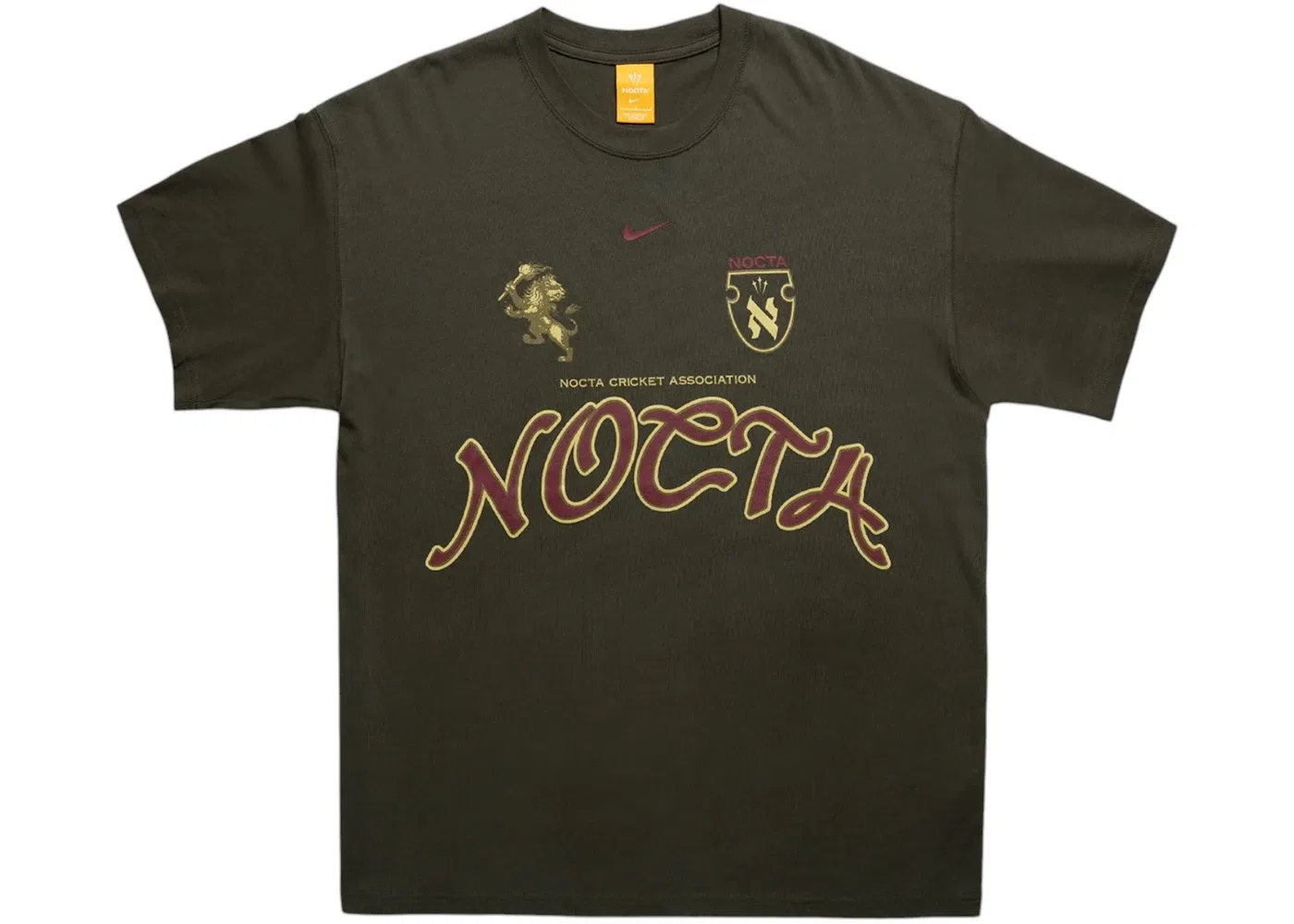 Мужская футболка с принтом Nike x NOCTA NCA Big Body CS Tee, Cargo Khaki