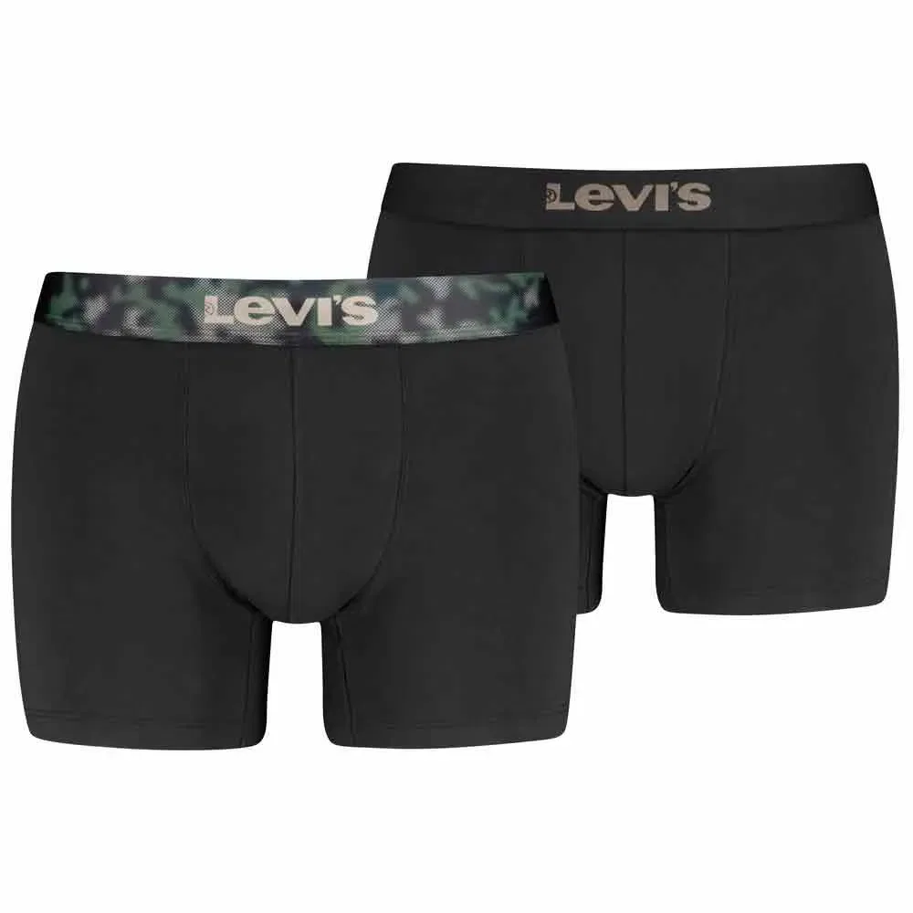 Мужские боксеры хлопковые Levi's, Black — фото 3