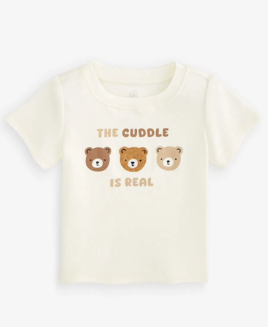 Футболка с длинным рукавом Cuddle Bear First Impressions, Delicate Ivory