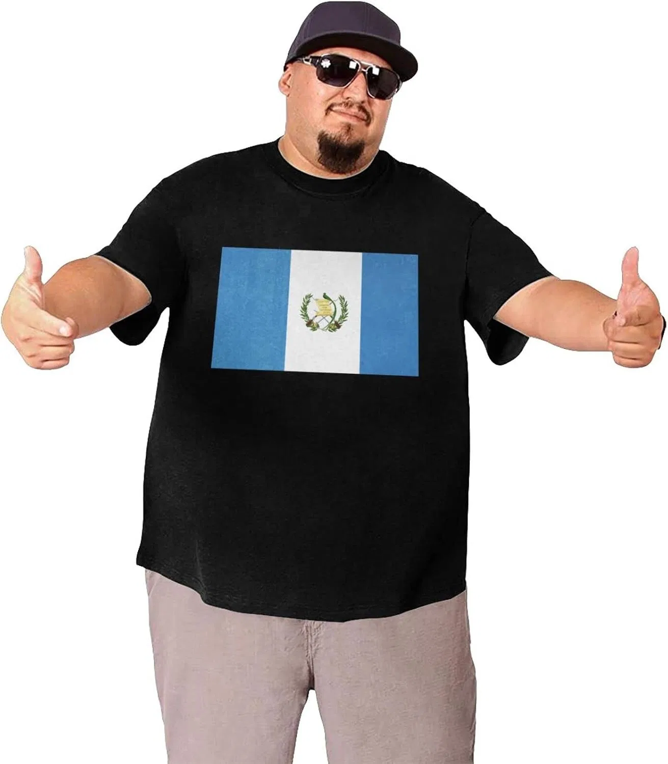 Мужская футболка с принтом Guatemala Flag Generic, Guatemala Flag — фото 3