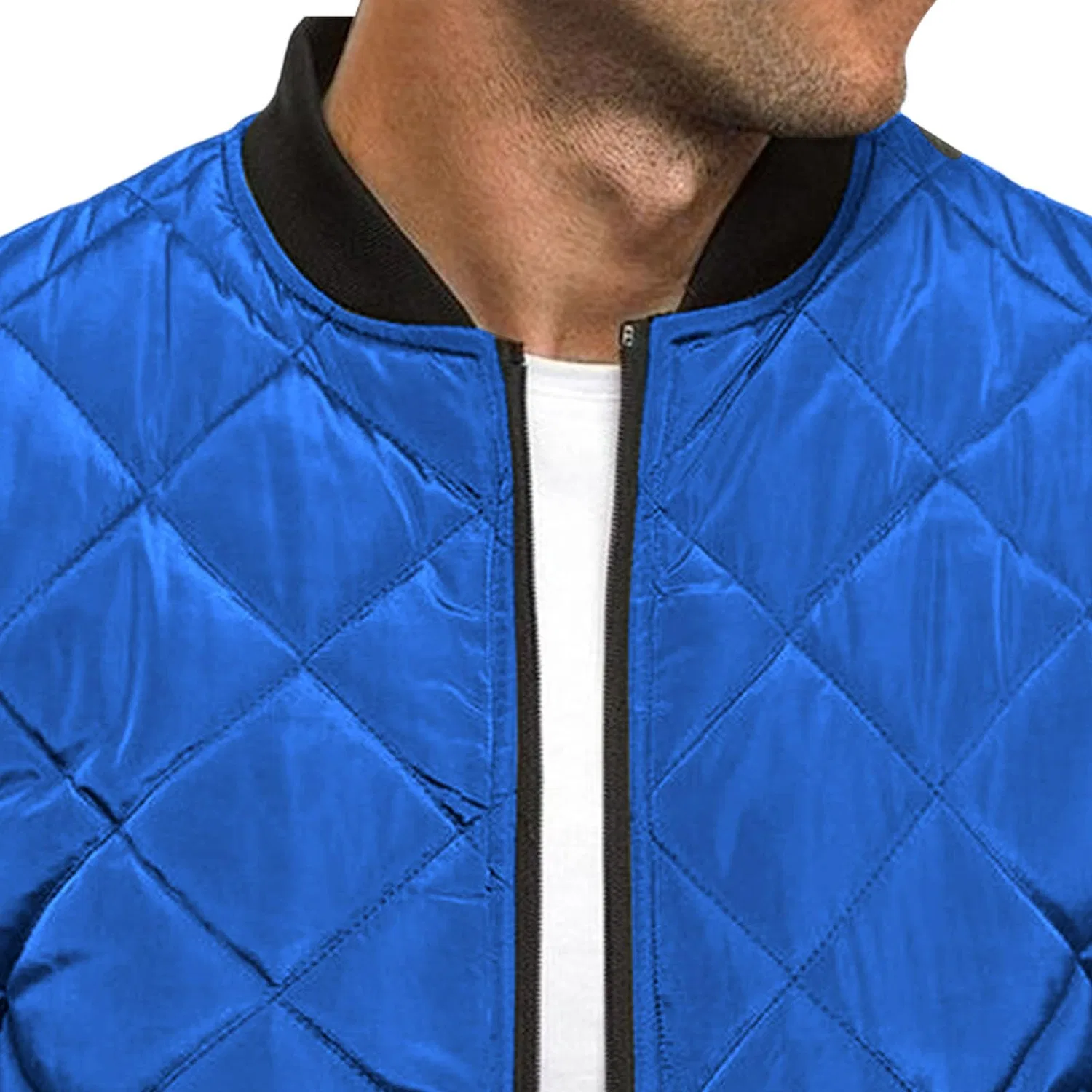 Мужская куртка-бомбер с принтом Diamond Jackets, blue — фото 4