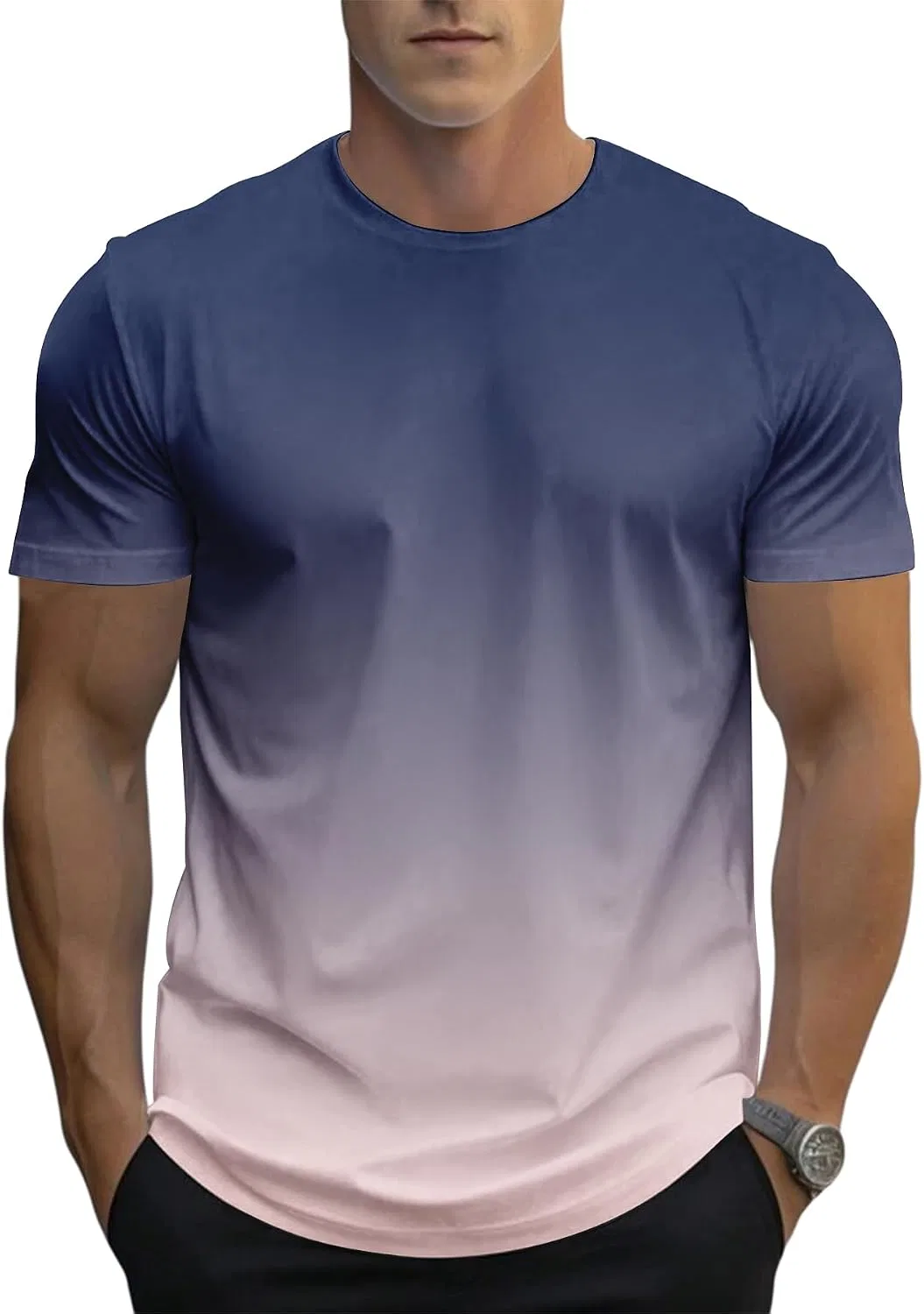 Мужская футболка с градиентом Gradient Color10