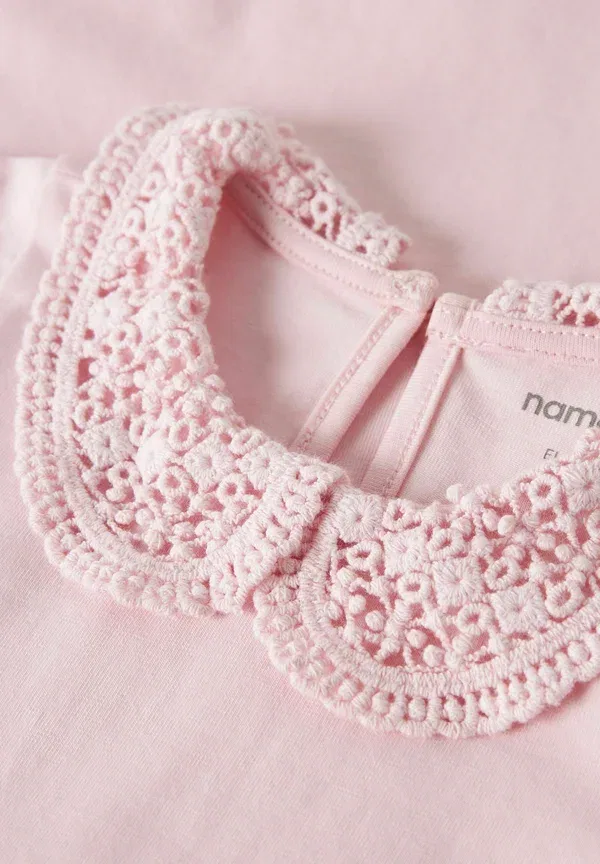 Боди хлопковое Nbftylla ls body noos Name It, Parfait Pink, розовый — фото 3