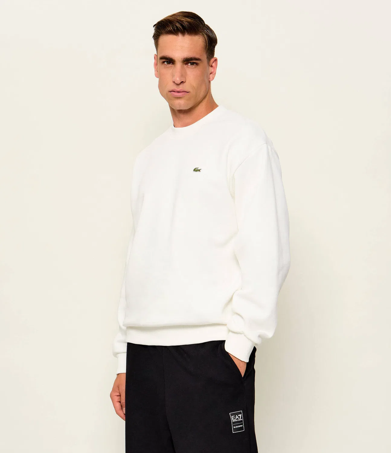 Толстовка Regular Fit Lacoste, Bianco