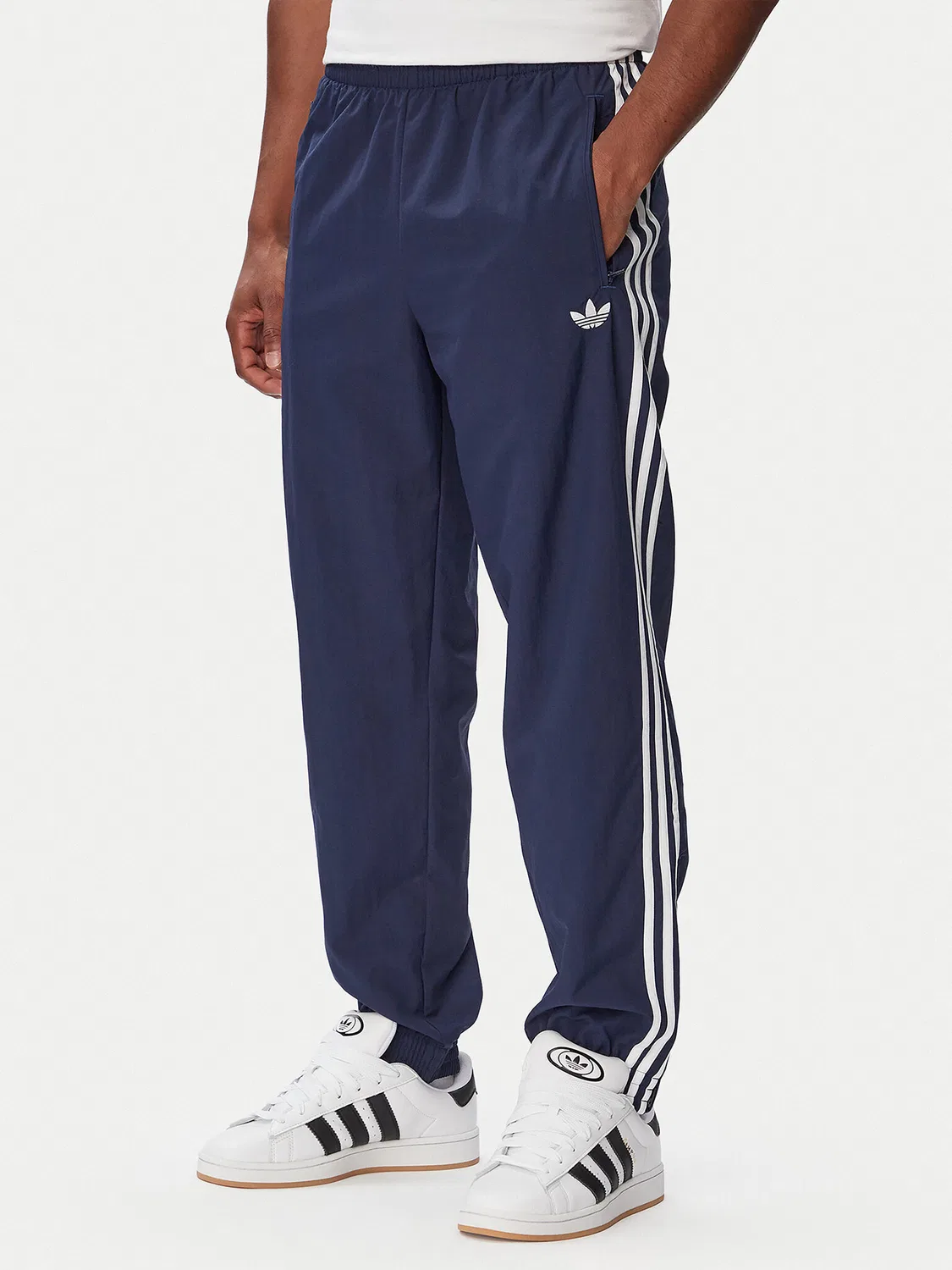 Мужские спортивные штаны стандартного кроя Firebird Woven Adidas, темно-синий