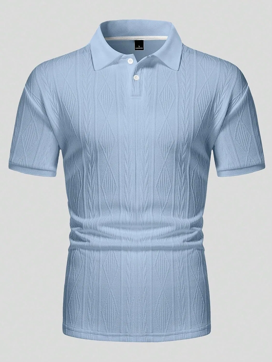 Мужская футболка с коротким рукавом из трикотажа, Baby Blue — фото 2