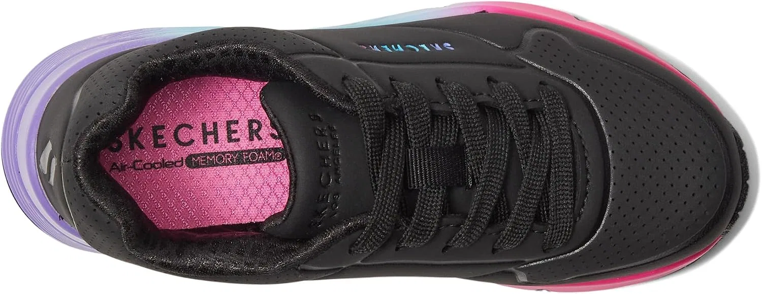 Детские кроссовки для девочек Pop of Ombre Skechers, Black/Multi — фото 2