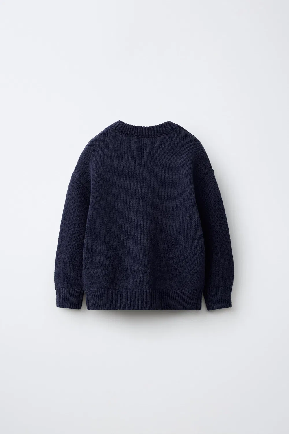 Вязаный свитер с вышивкой для собак ZARA, Navy blue — фото 2