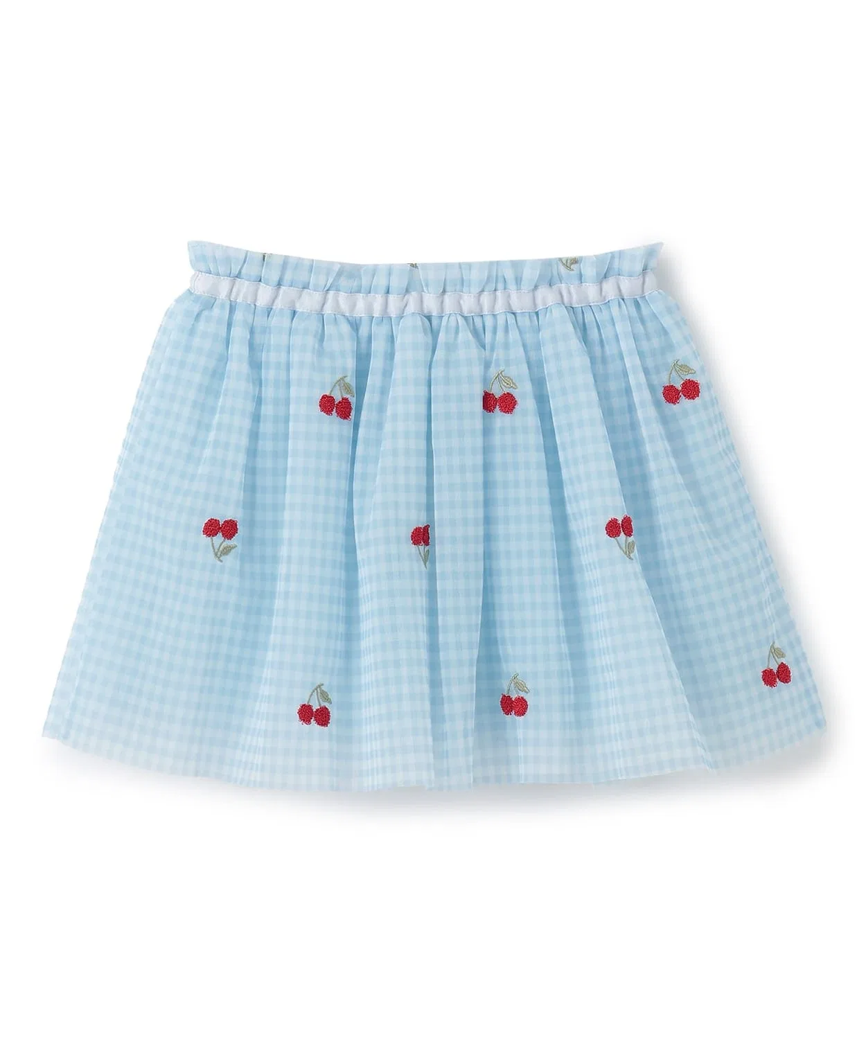 Детская юбка из тюля с вышивкой вишни Cherry Embroidery sense of wonder, Pink — фото 2