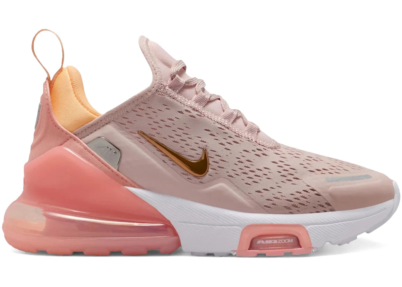 Детские кроссовки Lifestyle Nike Air Max 270 Premium, Silt Red/White/Washed Coral/Tangerine Tint