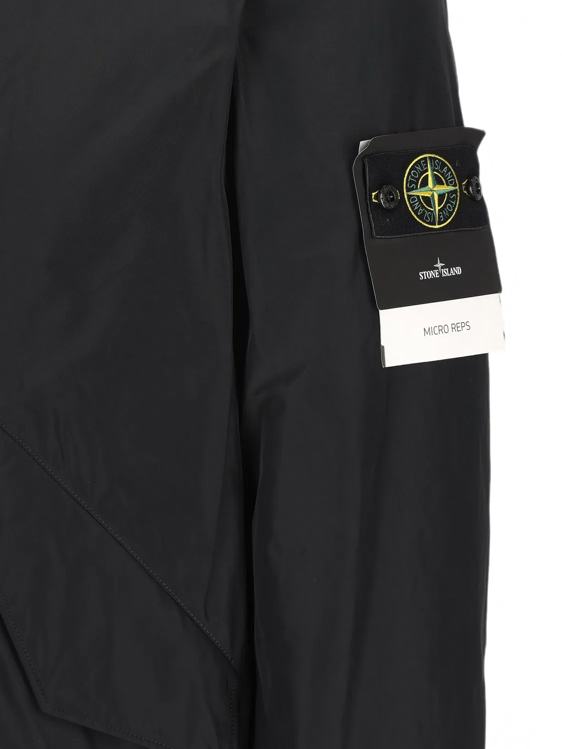 Куртка Micro Reps черная Stone Island, черный — фото 2