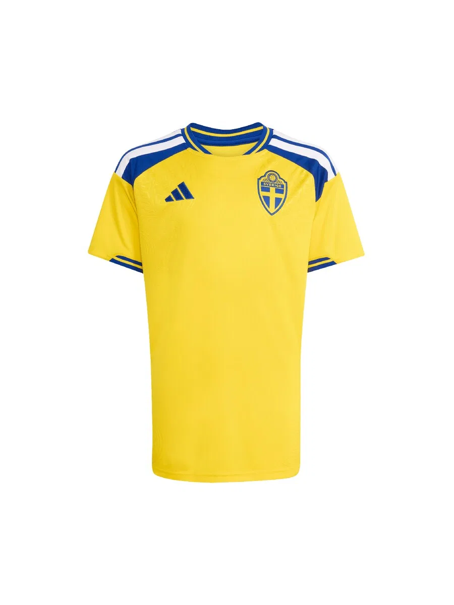 Детская домашняя футболка ADIDAS PERFORMANCE Performance Shirt 'Sweden 26 Home Kids' желтого цвета