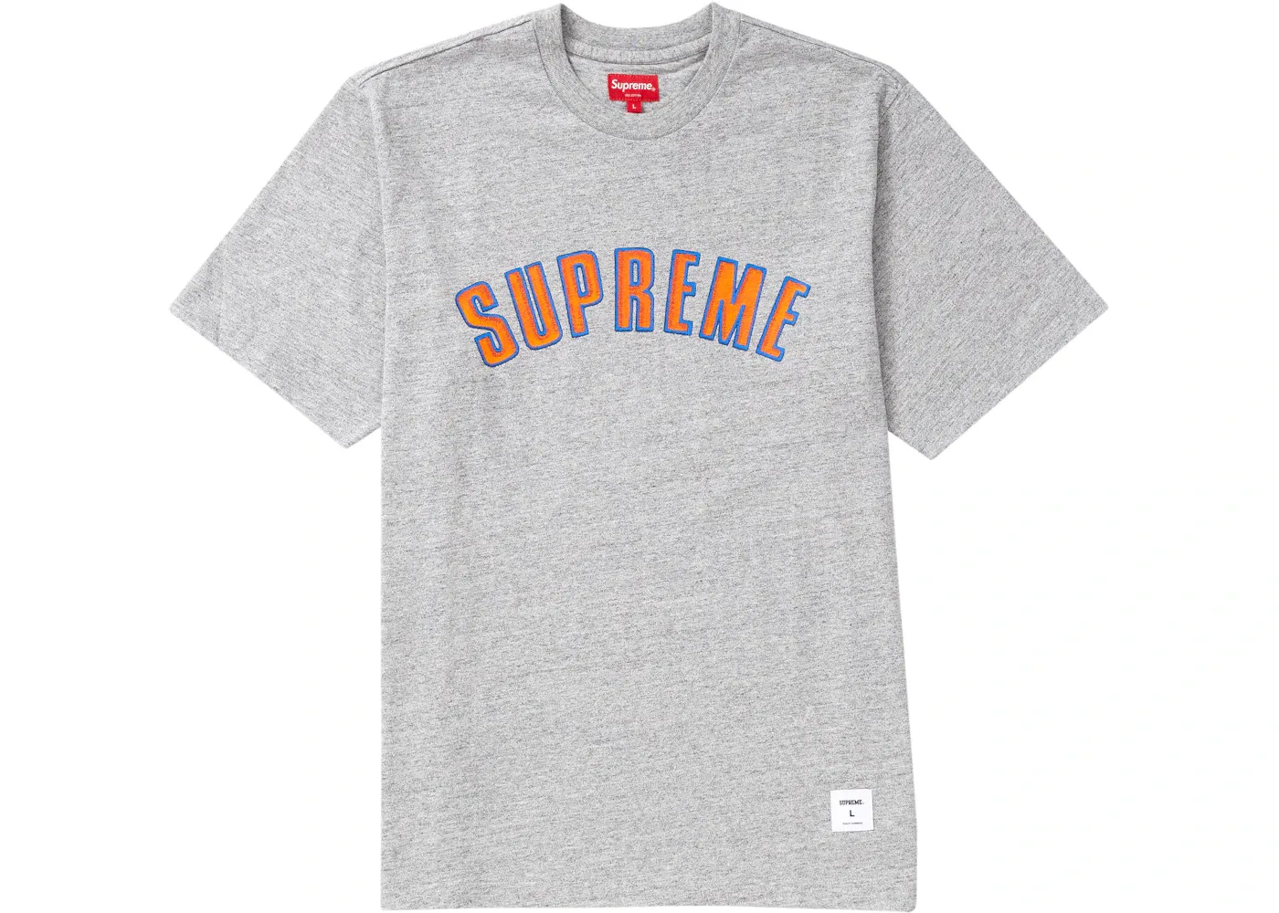 Мужская футболка Supreme Printed Arc S/S Top, Heather Grey