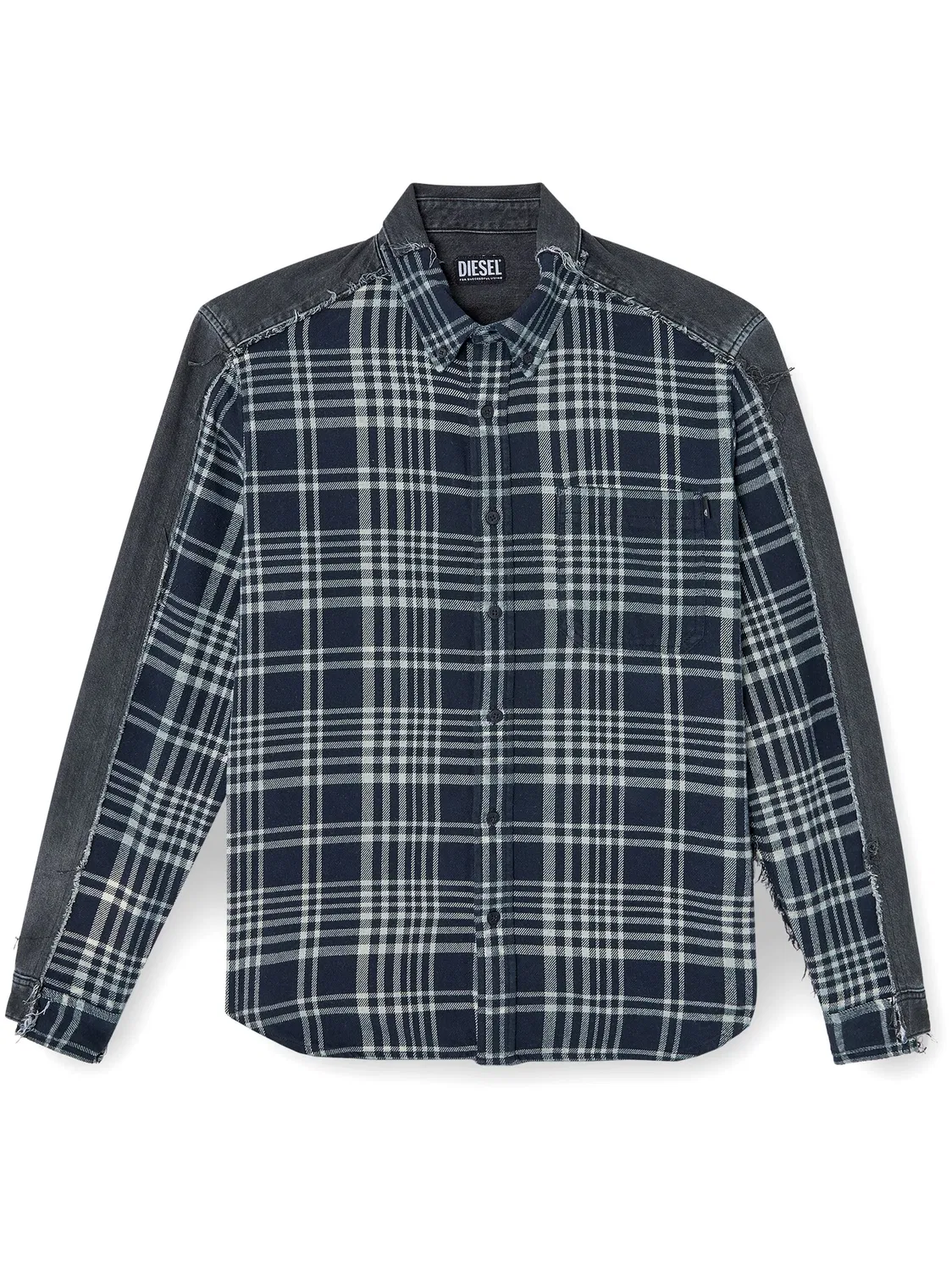 Diesel Рубашка из 100% хлопка синего цвета