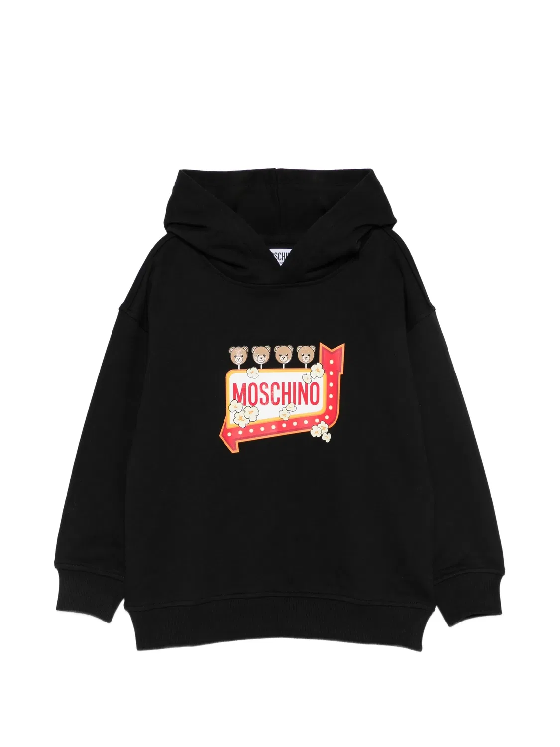 Moschino Худи Teddy Bear черный