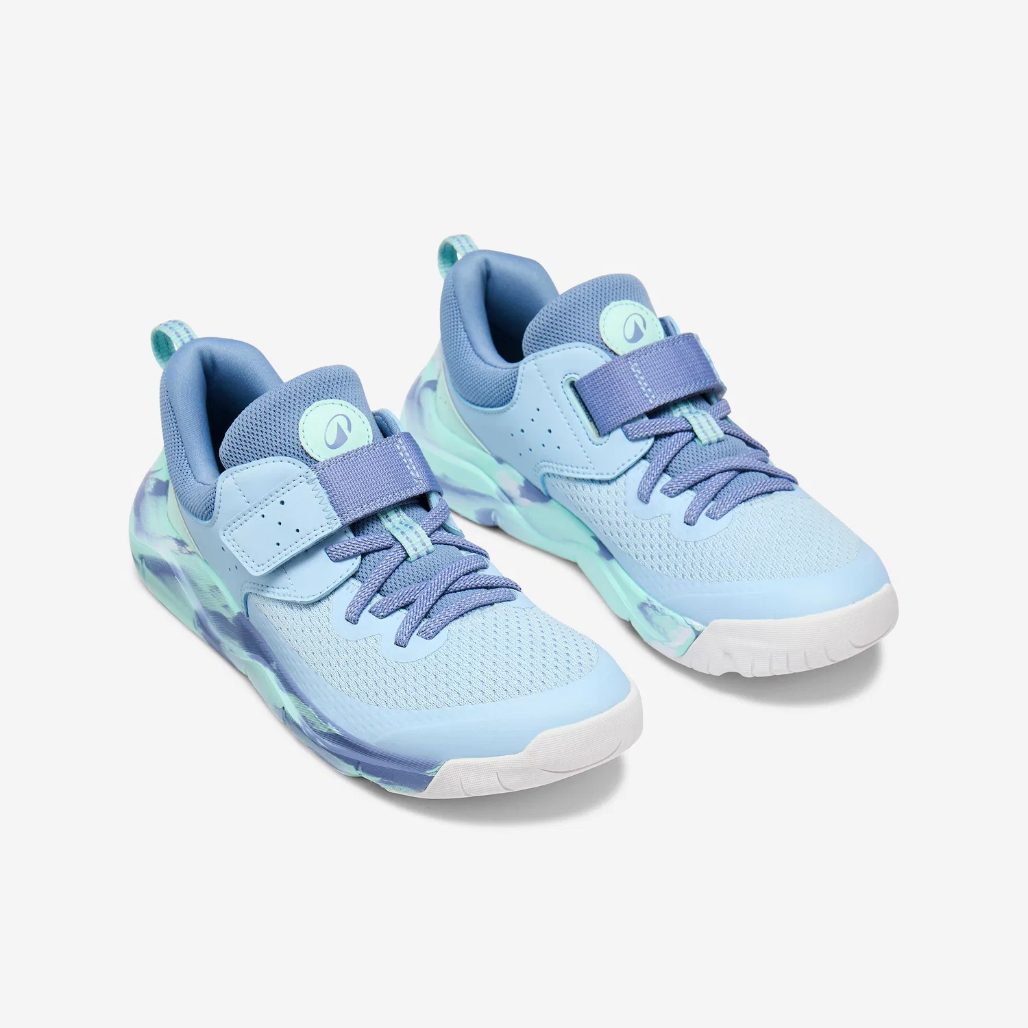 Детские легкие кроссовки Playful Fast Decathlon, Traumblau Dammerungsblau Blasses Minzgrun — фото 2