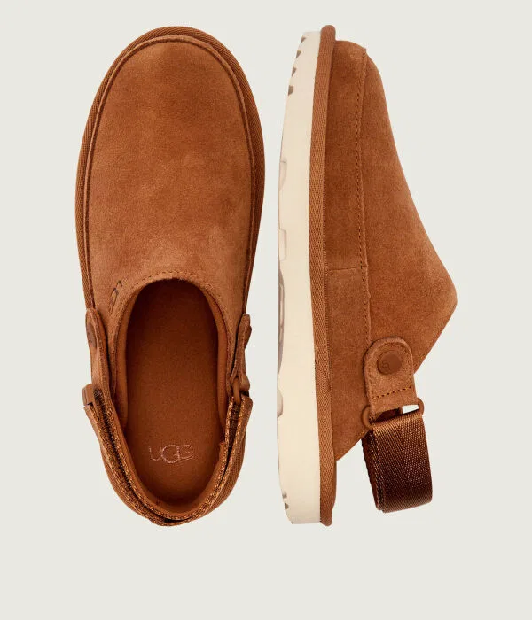 Детские мюли UGG, коричневый — фото 4