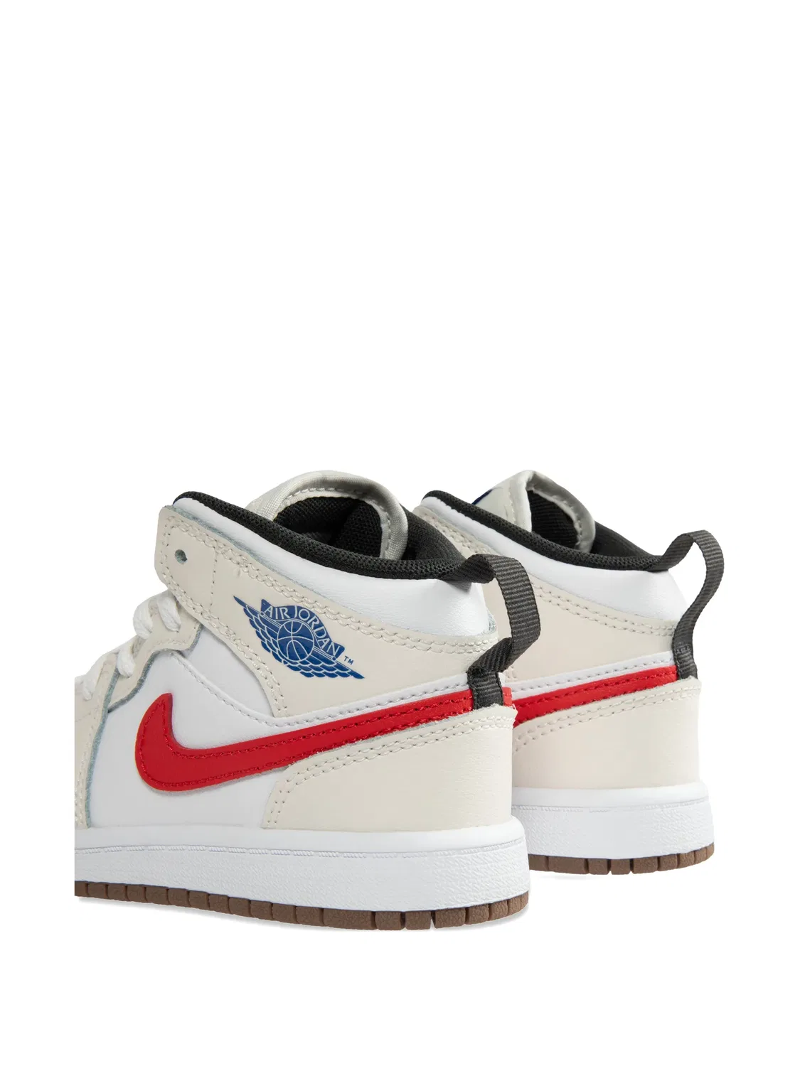 Кроссовки Jordan 1 Mid Jordan Kids, нейтральные цвета — фото 3