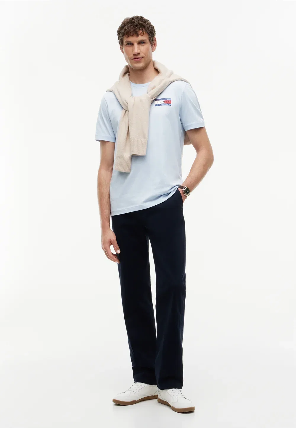 Футболка с принтом «Флаг любви бренда» Tommy Hilfiger, Sky Blue — фото 2