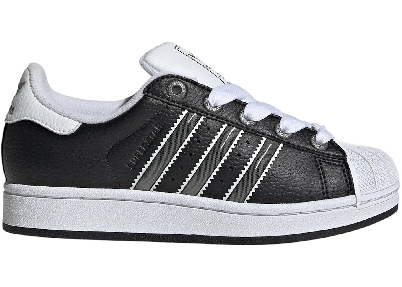Детские кроссовки Lifestyle Adidas Superstar II, Core Black/Matte Silver/Cloud White