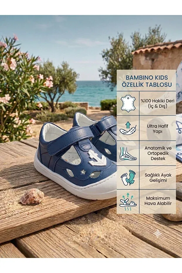Детские сандалии для мальчиков с открытым боком Bambino Kids Shoes, Kot — фото 2