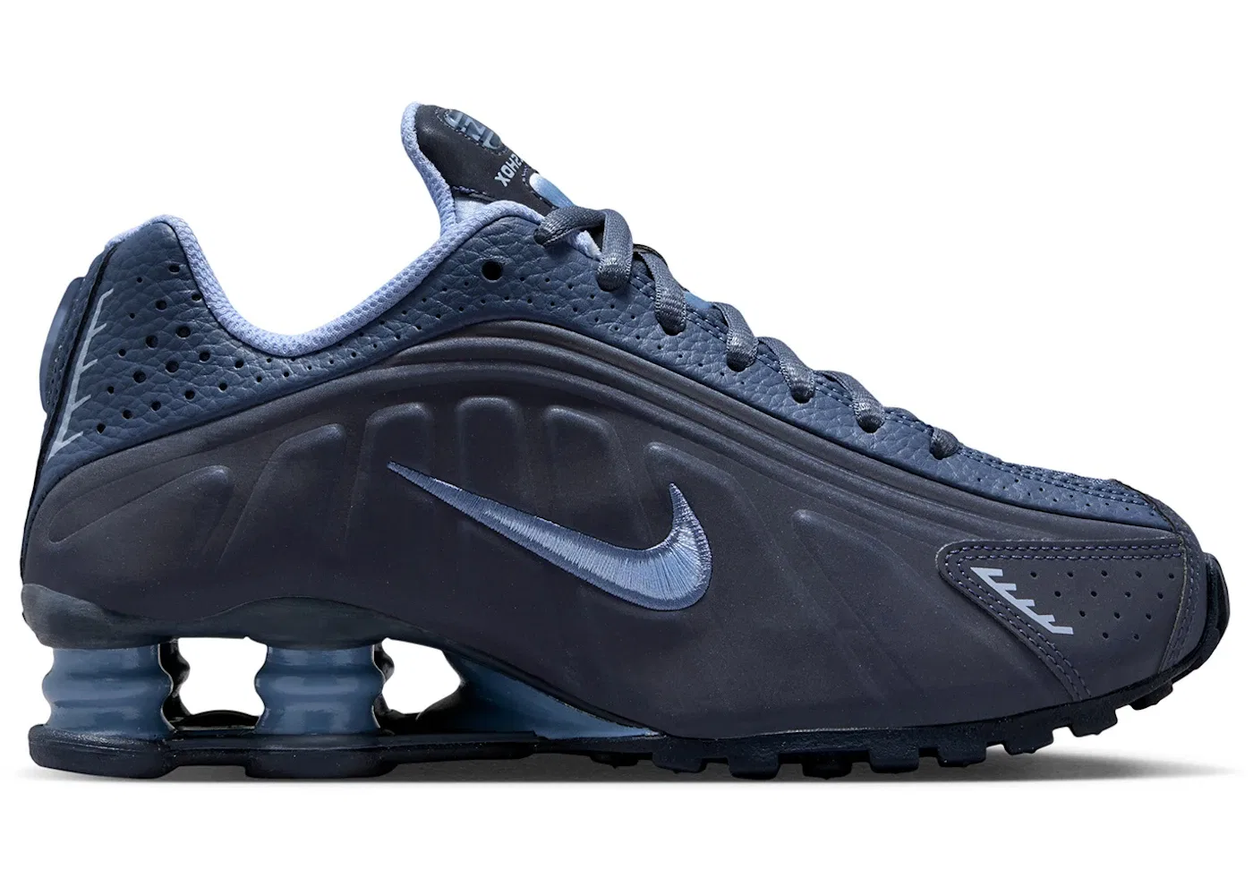 Детские кроссовки Lifestyle Nike Shox R4, Obsidian/Diffused Blue/Aluminum