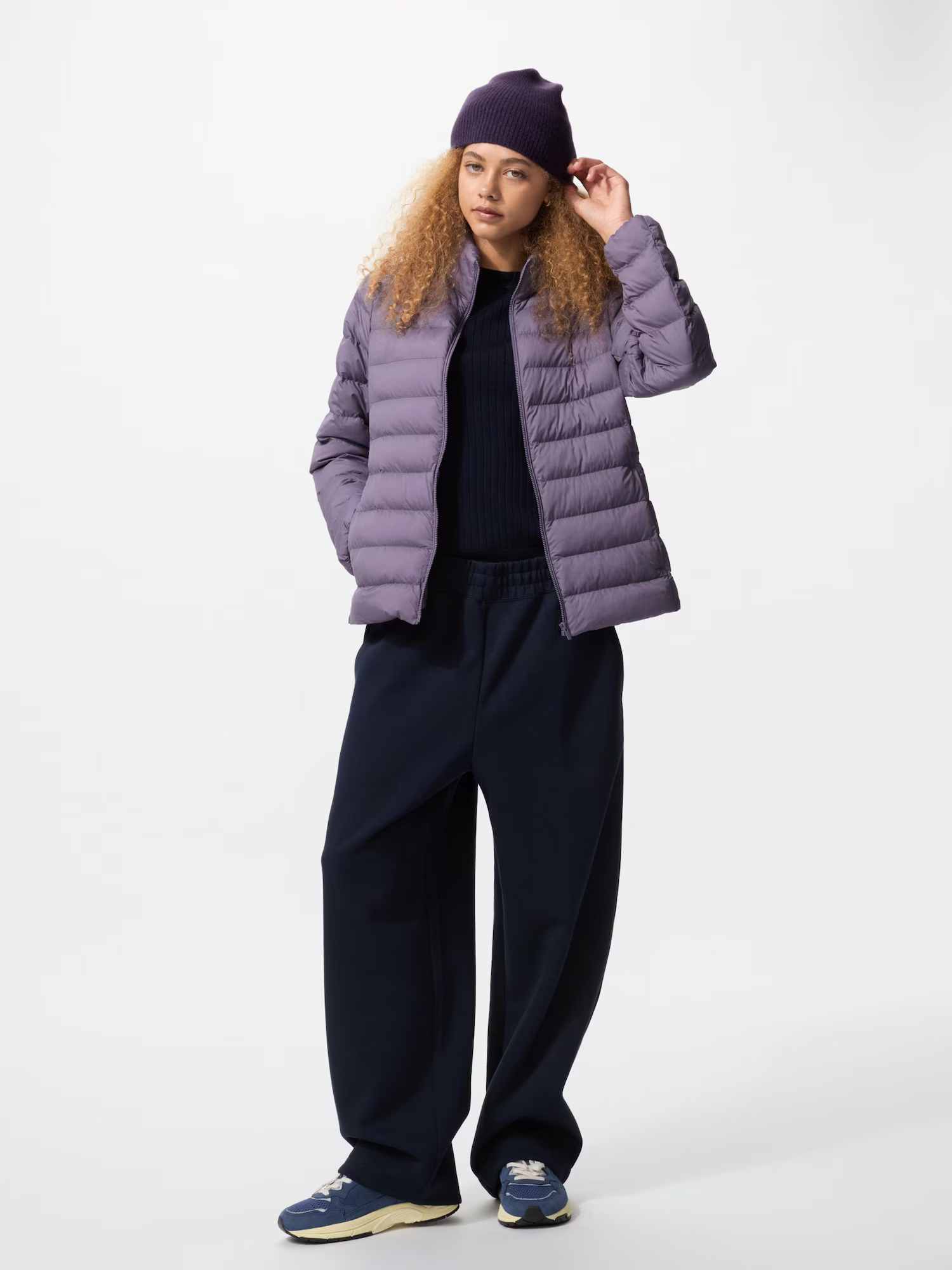 Куртка Uniqlo PuffTech, фиолетовый (73) — фото 3