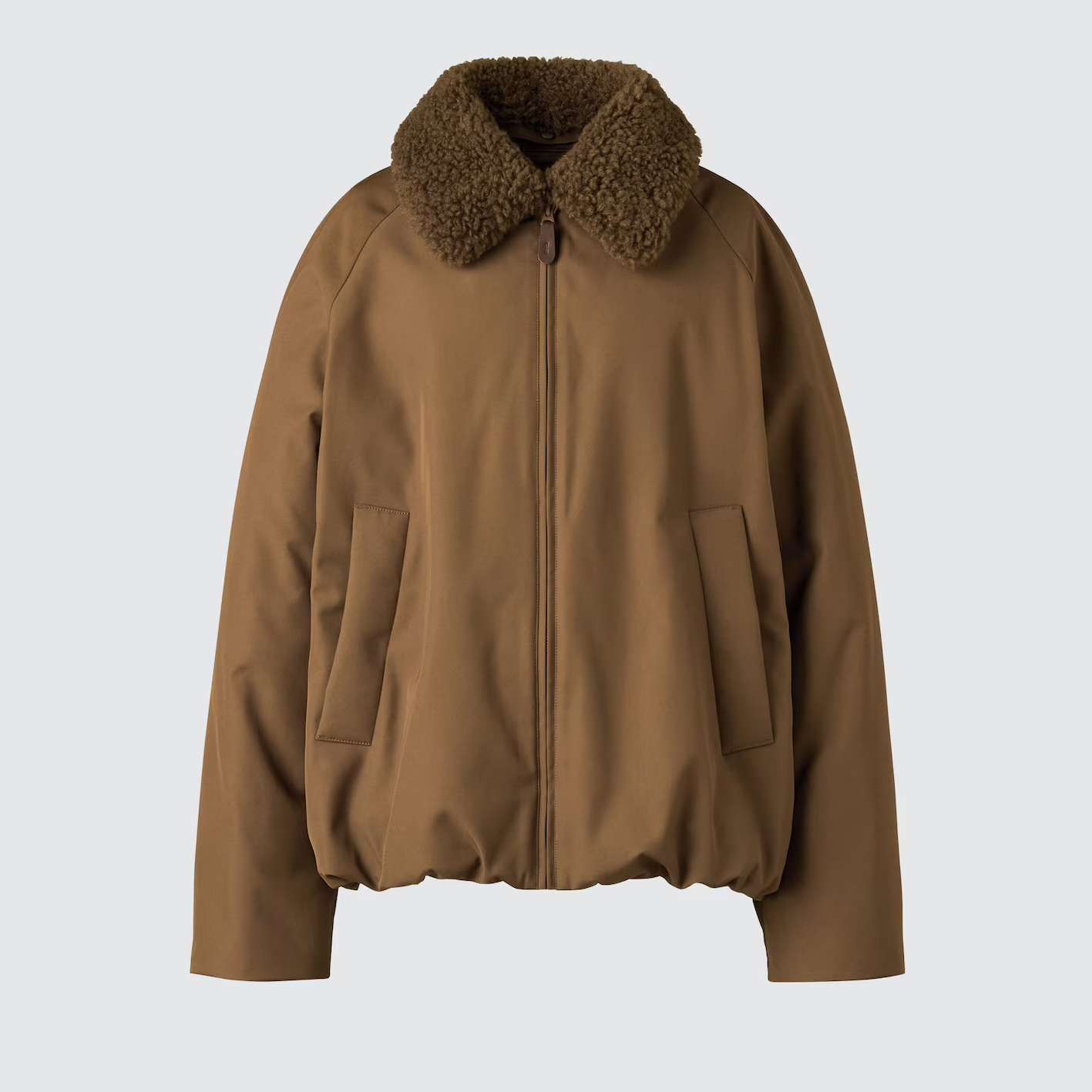 

Утепленный бомбер Puffertech Uniqlo, 36 коричневый