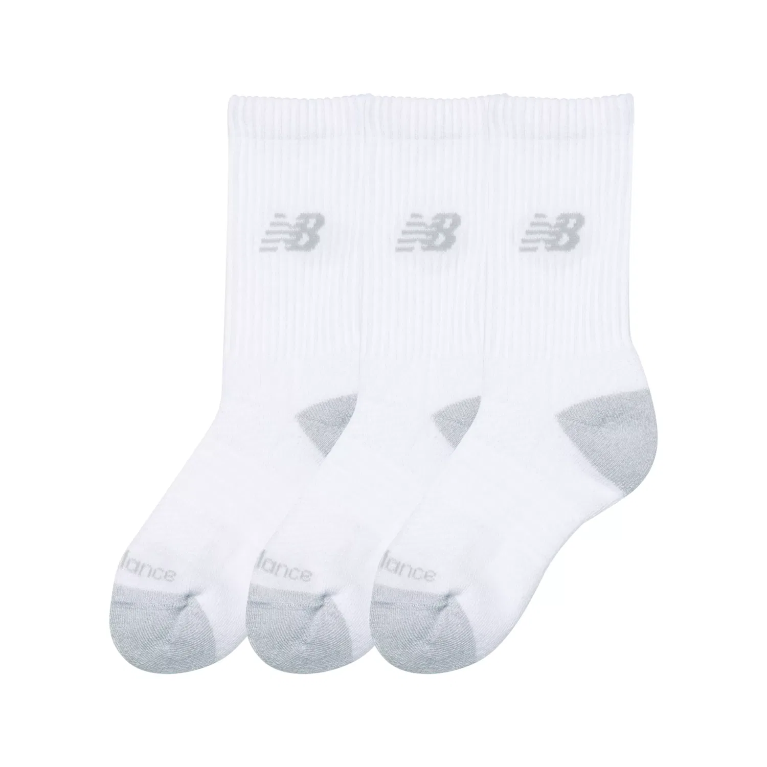 Детские носки с технологией NB DRY New Balance, White — фото 2