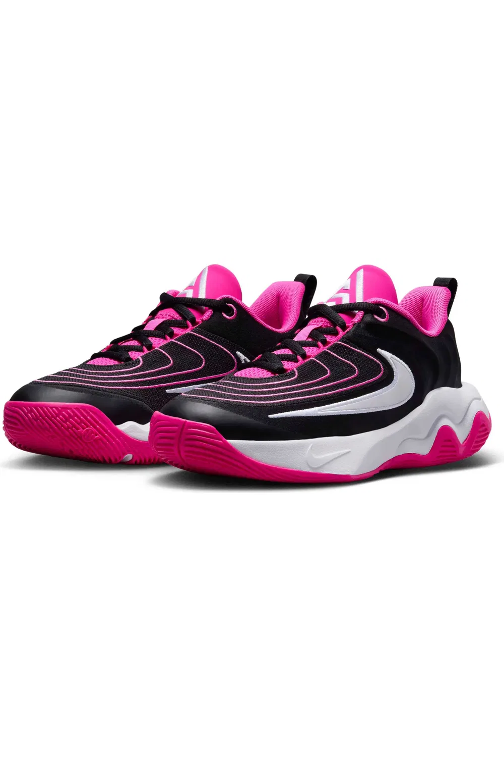 Детские баскетбольные кроссовки Giannis Immortality 4 Nike, Black/Laser Fuchsia/White