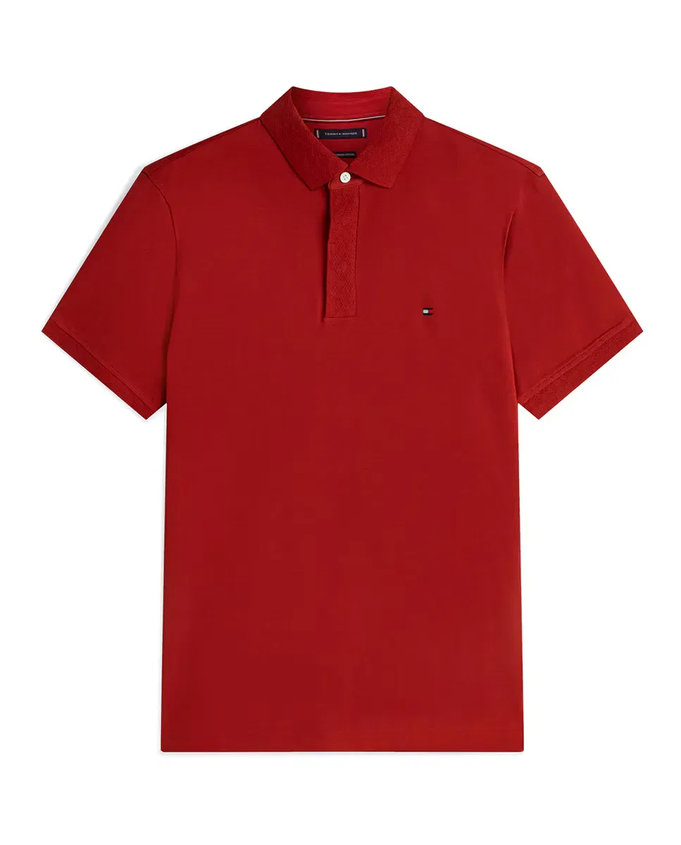 Мужское поло с длинным рукавом Tommy Hilfiger, Rojo