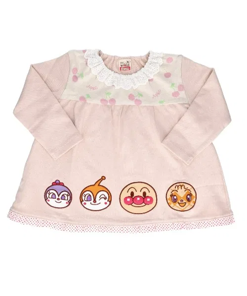 Детская туника-платье с аппликацией Anpanman Kids Collection, Крем — фото 2