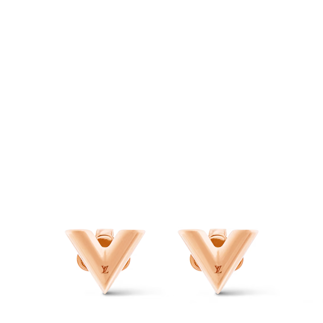 

Серьги-гвоздики Essential V Louis Vuitton, розовый