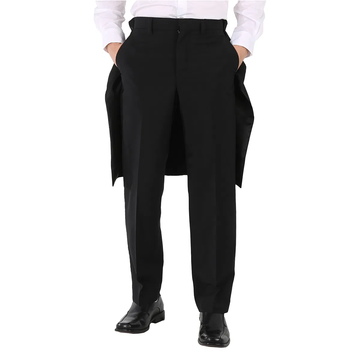Брюки мужские классические с деталями-накидкой Burberry, Black