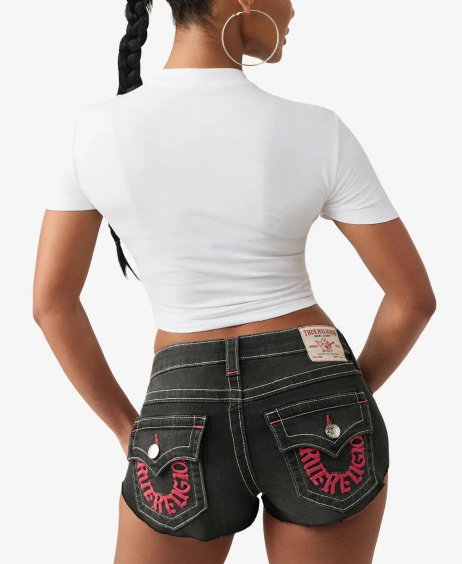 Футболка с принтом Crystal Frenchie Baby True Religion, Optic White — фото 3