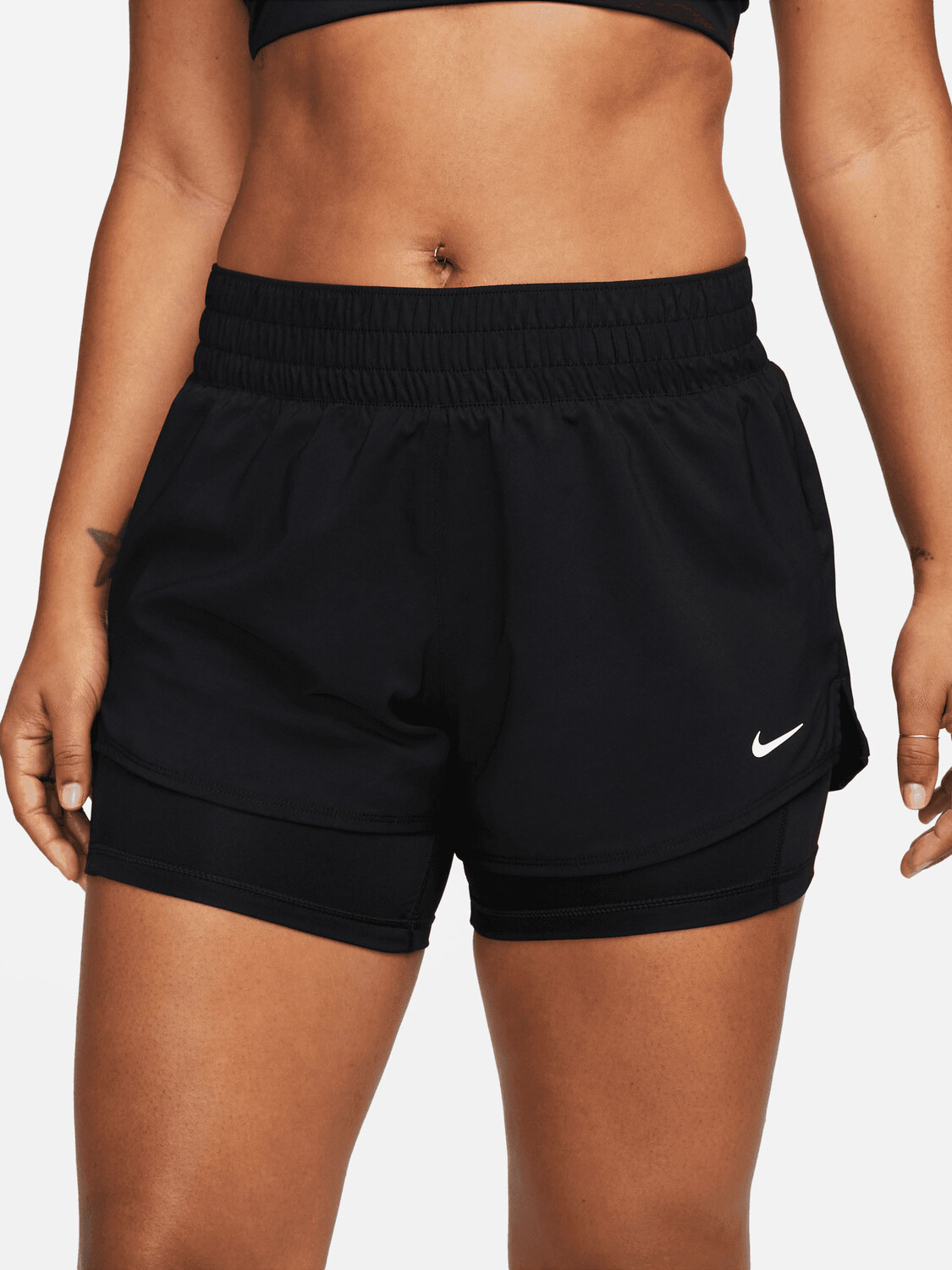 

Шорты Nike W NK ONE DF MR 3IN 2N1, черный