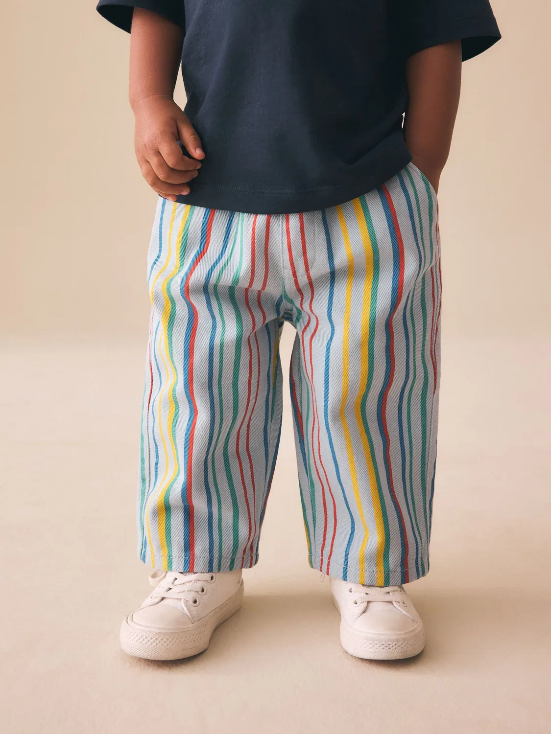 Широкие брюки на резинке Multi Stripe Next, мультицвет