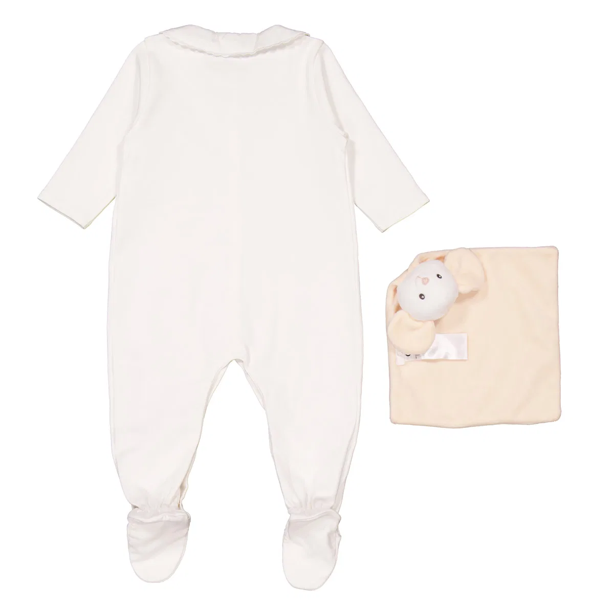 Комплект боди-комбинезон и пустышка Chloé, Offwhite — фото 4